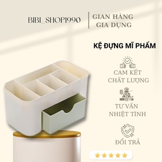 Kệ đựng mỹ phẩm, kệ để đồ trang điểm mini bằng nhựa đa năng, nhiều màu