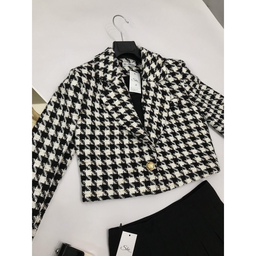 Áo vest dạ tweed zz AV111