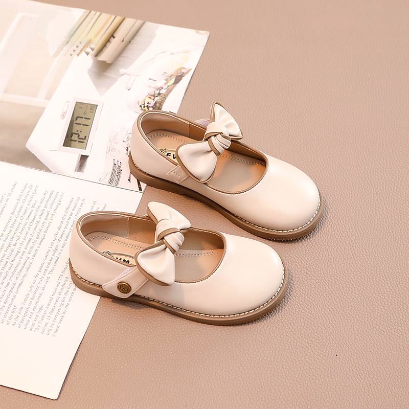Giày Búp Bê Da Phong Cách Công Chúa Thời Trang Xuân Thu 2022 Cho Bé Gái