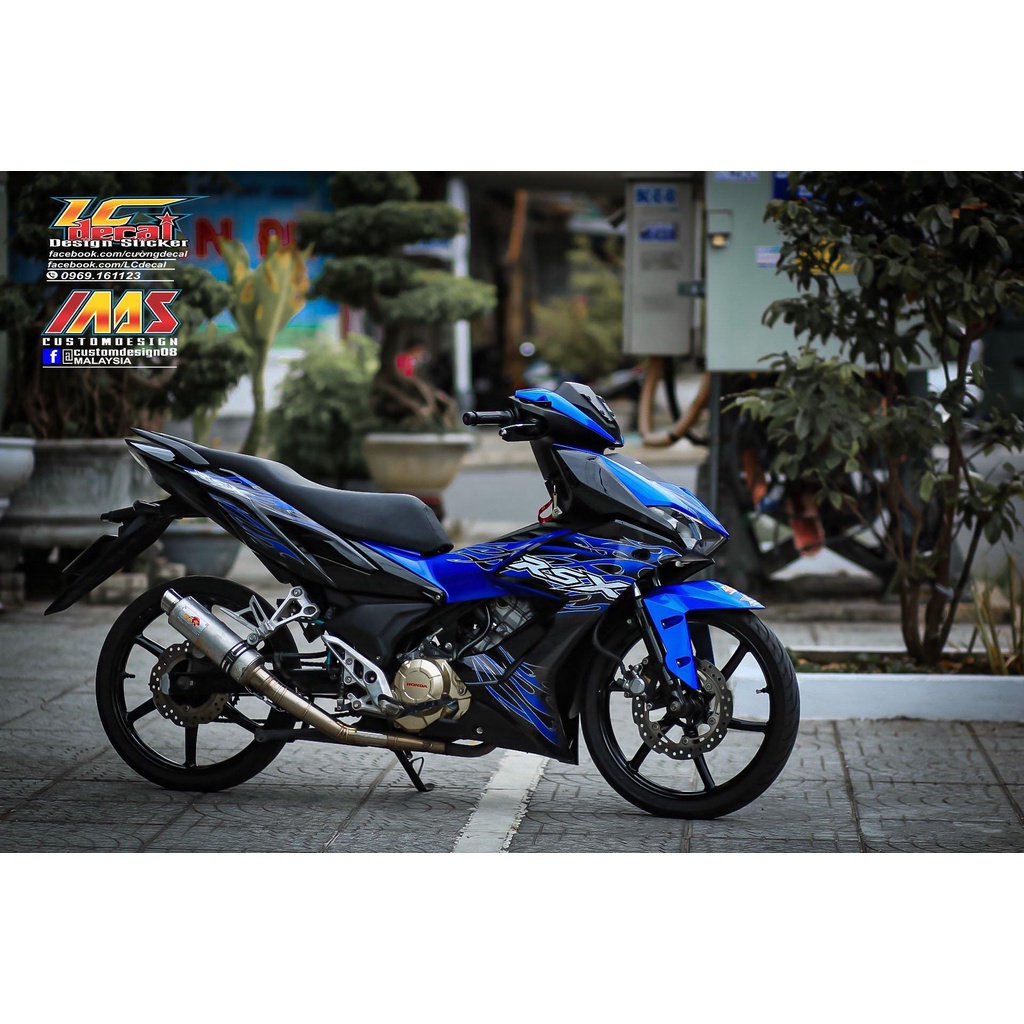 TEM RỜI mẫu RSX lửa xanh cho Winner X siêu hot 2023