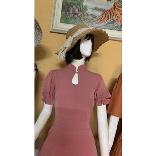 Đầm cổ tàu giọt nước