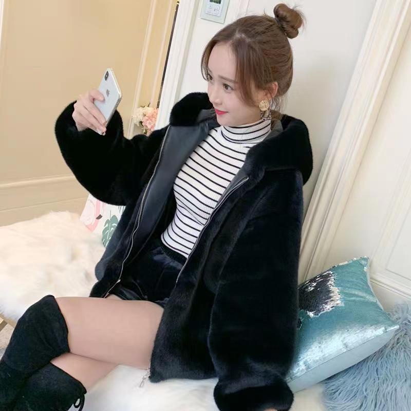 Áo Nỉ Hai Mặt Dày Dặn Thoải Mái Phong Cách Hàn Quốc Dễ Thương Cho Nữ