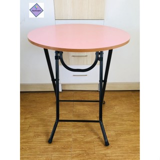 bàn tròn chân gấp cao 72cm kt mặt 60x60