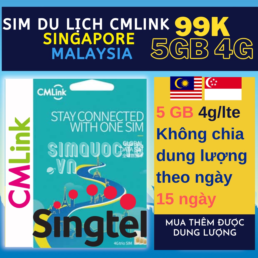 SIM DU LỊCH SINGAPORE MẠNG SINGTEL TỐC ĐỘ CAO GIÁ TIẾT KIỆM