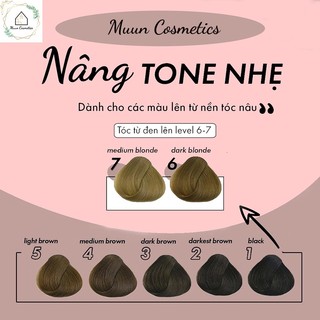 Thuốc Nhuộm Tóc Màu Nâu Tím (Tặng Kèm Oxy + Chụp Tóc + Găng Tay)