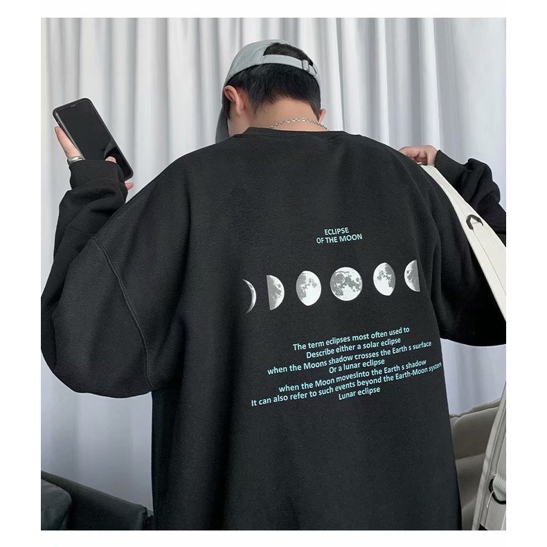 Áo Nỉ Nam Dài Tay Cổ Tròn Thời Trang Hàn Quốc Mới