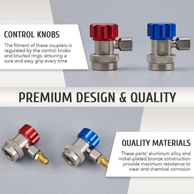 Bộ 2 Đầu Nối R134A Cho Máy Điều Hòa