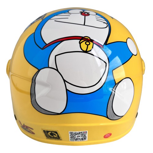 Mũ bảo hiểm trẻ em V&S Helmet - VS103KS Doreamon Vàng - Phù hợp với bé từ 2 đến 5 tuổi, Bé nặng dưới 18kg