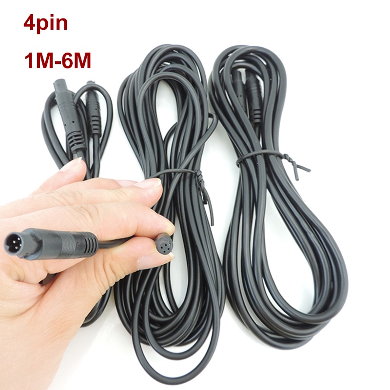 Dây Cáp Camera Sau 4pin 4 Lõi Đồng q1 Dài 1 / 2 / 3 / 5 / 6m Cho Xe Hơi