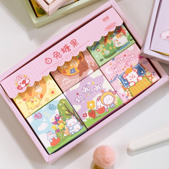 Hộp 45-50 miếng hoặc 300 miếng dán sticker hình dán trang trí siêu dễ thương