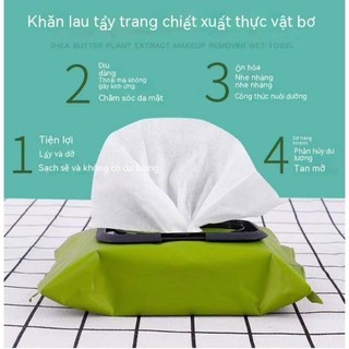 Giấy ướt tẩy trang khăn giấy tẩy trang khăn lau tẩy trang khăn tẩy trang chiết xuất từ quả bơ giúp dưỡng ẩm tinh dầu bơ