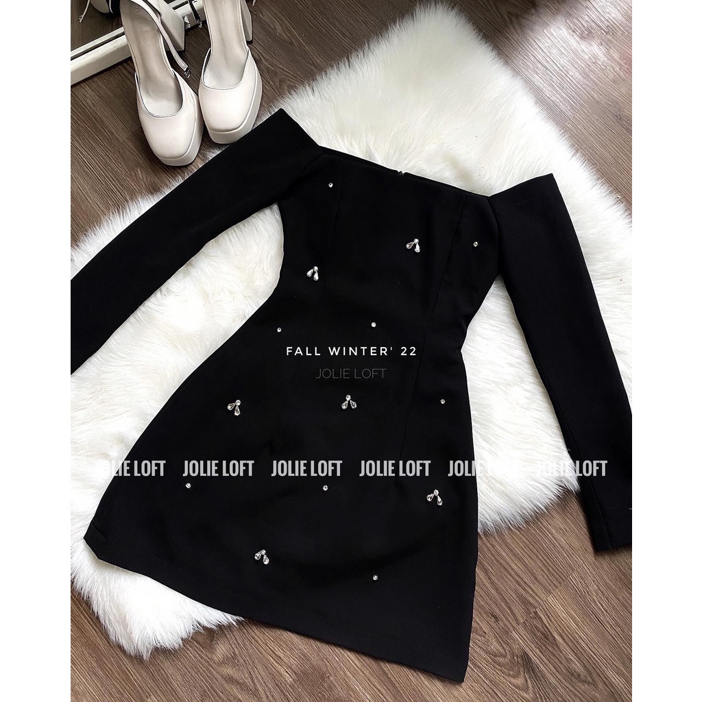 Alice Dress- Váy đen đính đá đi chơi đi tiệc