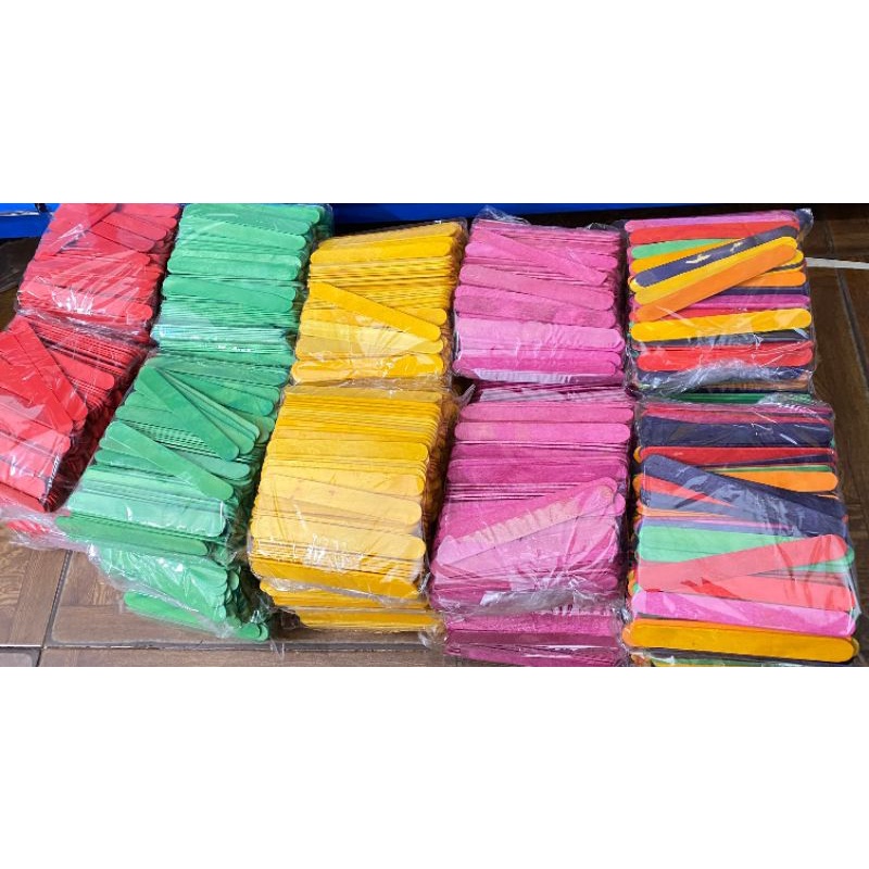 500g que gỗ, que kem làm thủ công, mô hình
