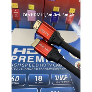 Cáp hdmi 4k 1.5m 3m 5m lõi đồng hdtv 4k*2kchuẩn full hd 1080p