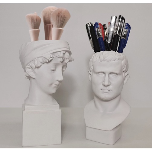 Lọ hoa tượng Hy Lạp nữ thần venus LOHSU8 vintage cute dễ thương cắm bút cọ trang điểm decor trang trí 18cm