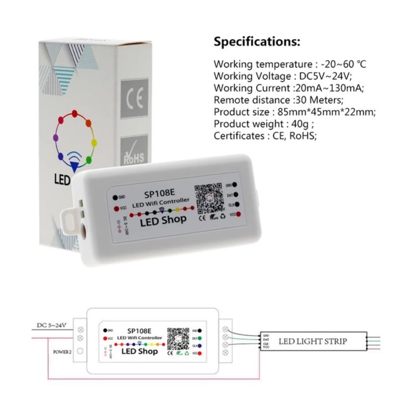 Controller led Zigbee 5-24V điều khiển led dây qua app Single Color/ Dual Color/ RGB/ RGBW/RGBCW