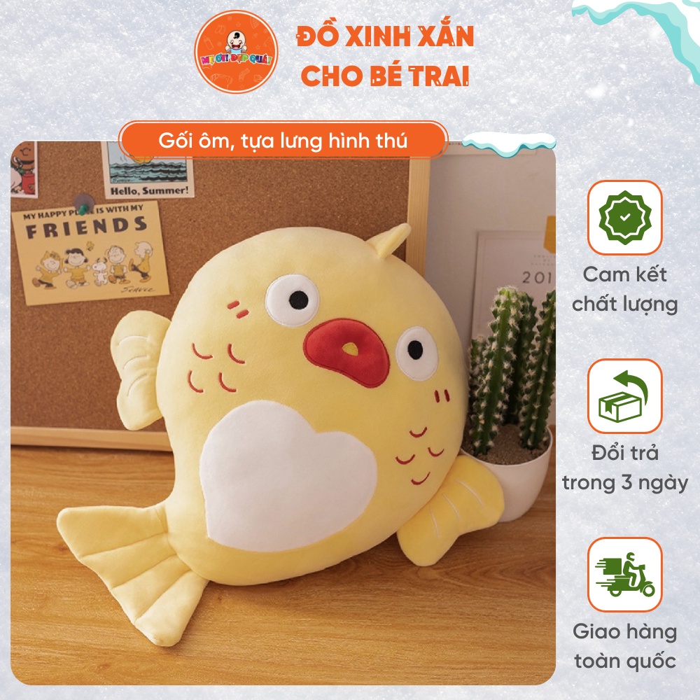 QUÀ TẶNG SINH NHẬT Thú nhồi bông ⚡ NHIỀU MẪU SIÊU HOT ⚡ Gối ôm tựa lưng, gối văn phòng để sofa nhiều hình dễ thương