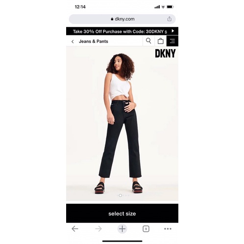 Quần jean ống đứng DKNY dư xịn
