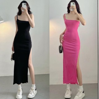 Đầm Ôm Body Xẻ Tà 1 Dây Siêu Xinh