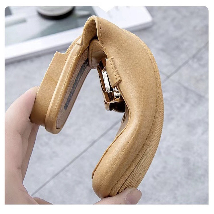 Dép sục nữ nhựa dẻo hinh khóa xích mũi bằng ms2691 THNM