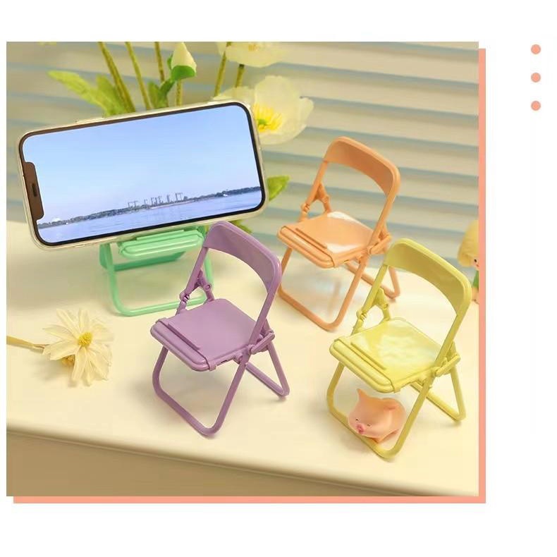 Giá Đỡ Điện Thoại Hình Ghế, Kệ Để Điện Thoại Xem Phim Gấp Gọn Siêu Cute