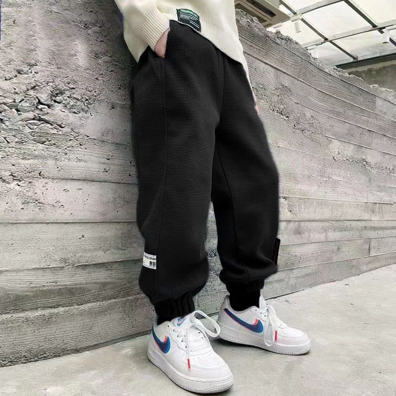 AMILA  Quần Thể Thao In Chữ Waffle Mỏng Thời Trang Thu Đông Dành Cho Bé Trai