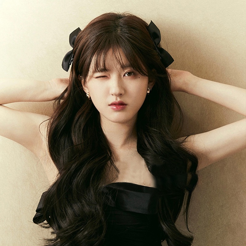 Cặp Kẹp Tóc Nơ Bằng Lụa Màu Đen Phong Cách Hàn Quốc Cho Nữ