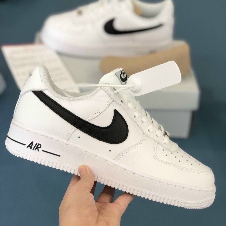 Giày Force 1 AF1 trắng full vệt nâu, đen, xám thể thao sneaker nam nữ Hot Trend
