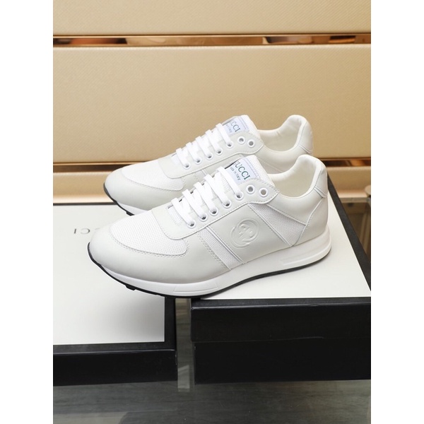 Giày thể thao/sneaker nam Gucci GC 2022 màu trắng phối đồ trẻ trung đế nhẹ êm chân