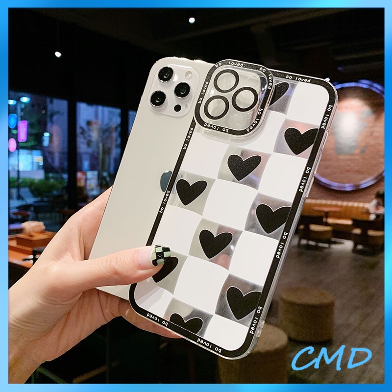 Ốp Điện Thoại Kẻ Sọc Caro Trắng Đen Cho iphone 11 12 13promax 6 6plus 6s 6splus 7 7plus 8 8plus x xs xr plus promax/-267