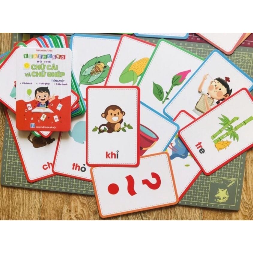 Thẻ Bé Học Toán và Bộ Thẻ Chữ Cái và Chữ Ghép - Dành cho trẻ 4 - 6 tuổi - Thngkids