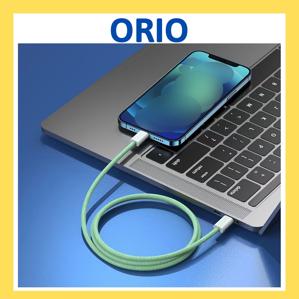 Dây cáp sạc 20W bọc dù Type-C to Lai ning hỗ trợ sạc nhanh cho điện thoại phụ kiện - Orio KH-P