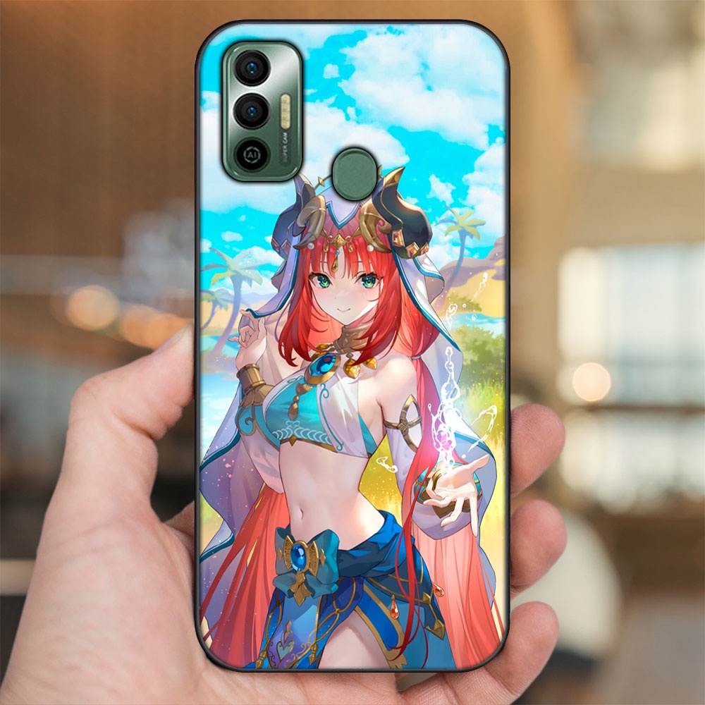 Ốp lưng Tecno Pova Neo viền đen in hình Nilou Genshin Impact