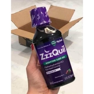ZzzQUIL WARMING BERRY NIGHTTIME SLEEP AIR (Siro hỗ trợ cho giấc ngủ ngon)
