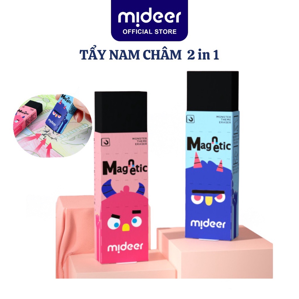 Tẩy Mideer Có Nam Châm Từ Tính Hút Được Mảnh Vụn