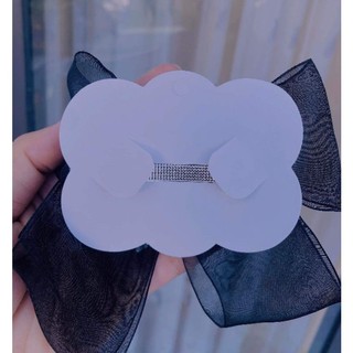 Kẹp tóc nơ đen tiểu thư