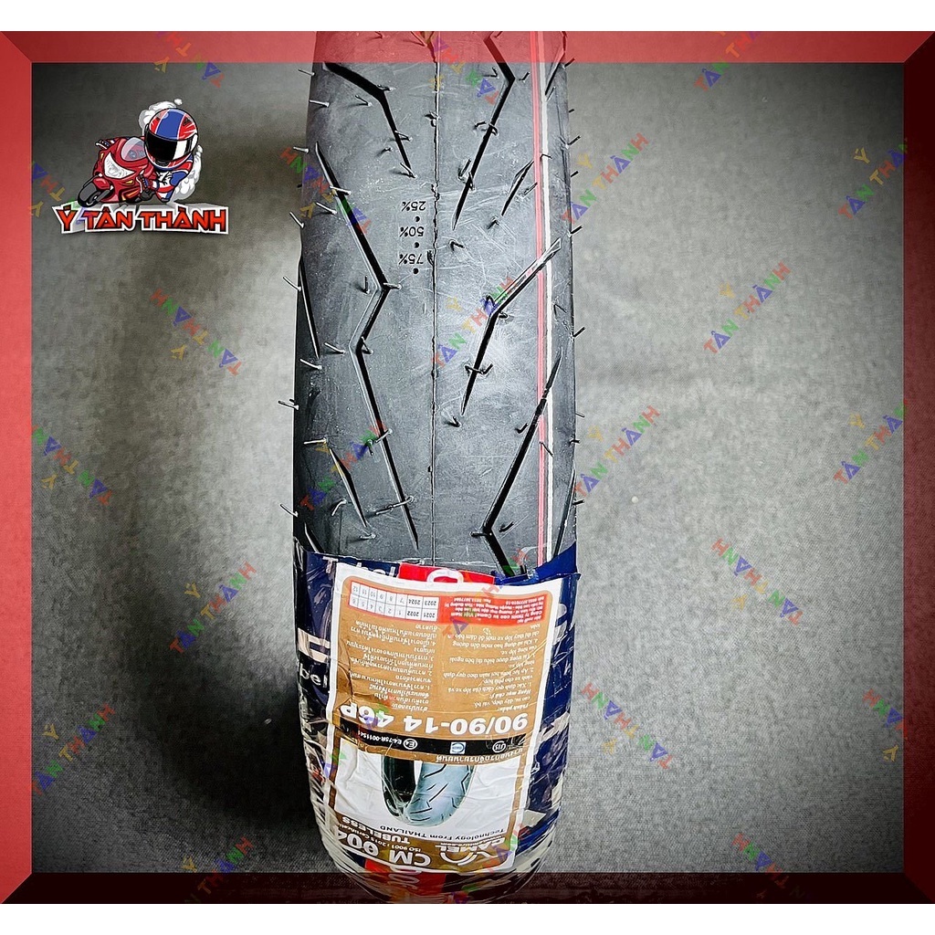 vỏ lốp sau xe vario,vision,AB,click camel gai Rosso số 90/90-14 MS 115