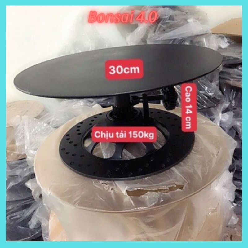 Bàn xoay bonsai cây cảnh, kê chậu, kê đồ mỹ nghệ chịu tải 70kg