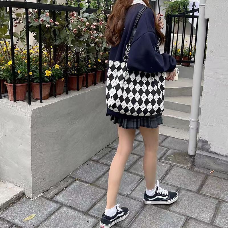 Túi Xách Vải Canvas Thiết Kế Cỡ Lớn Thời Trang Cao Cấp Trẻ Trung