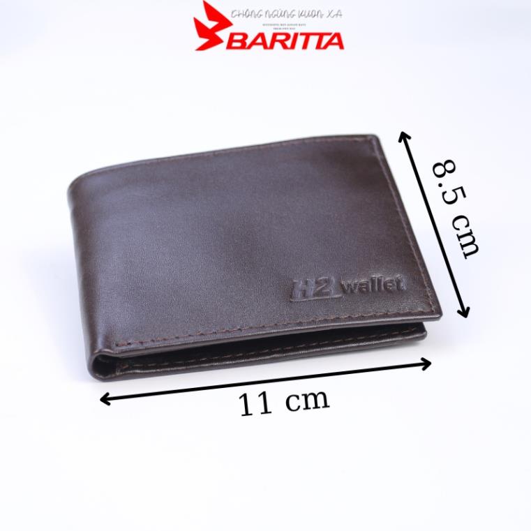 Ví nam Baritta da bò dáng ngang. bóp da nam chính hãng BH 12 tháng - VD004