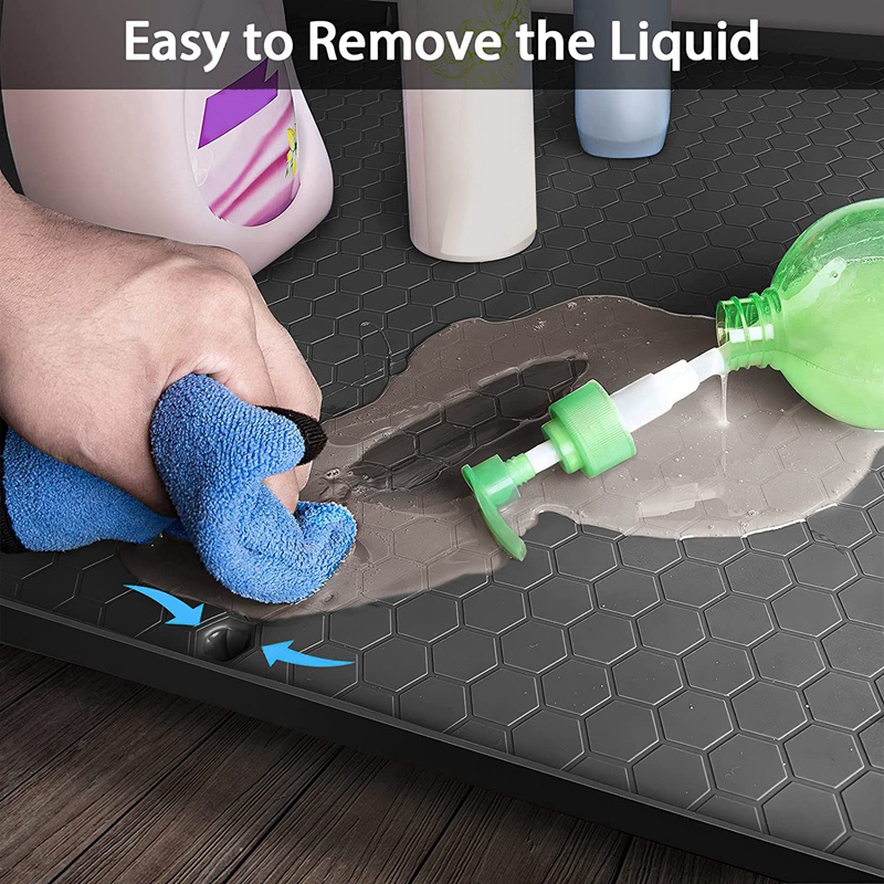 Miếng Lót Bồn Rửa Chén Dưới Bồn Rửa Chén Bằng Silicone Có Lỗ Thoát Nước Độc Đáo