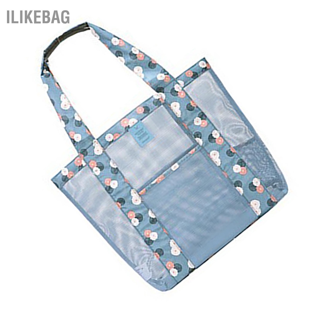 Có thể bán buôn Túi Tote Đi Biển Chống Thấm Nước Công Suất Lớn Thường Ngày Vải Oxford Xách Lưới Cho Nữ Mua Sắm Bơi Ilikebag Hàng giao ngay