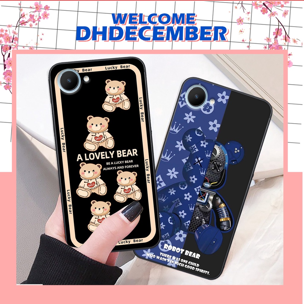 Ốp lưng Realme C30 / C30S  in hình 3D lucky, gấu Beer xinh xắn - KHÔNG NÊN BỎ LỠ
