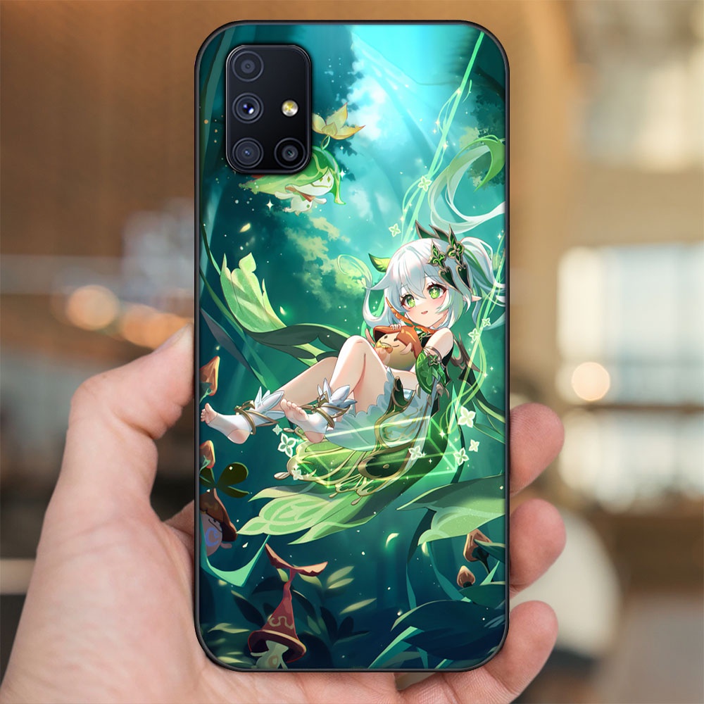Ốp lưng Samsung M51 viền đen in hình Nahida Genshin Impact