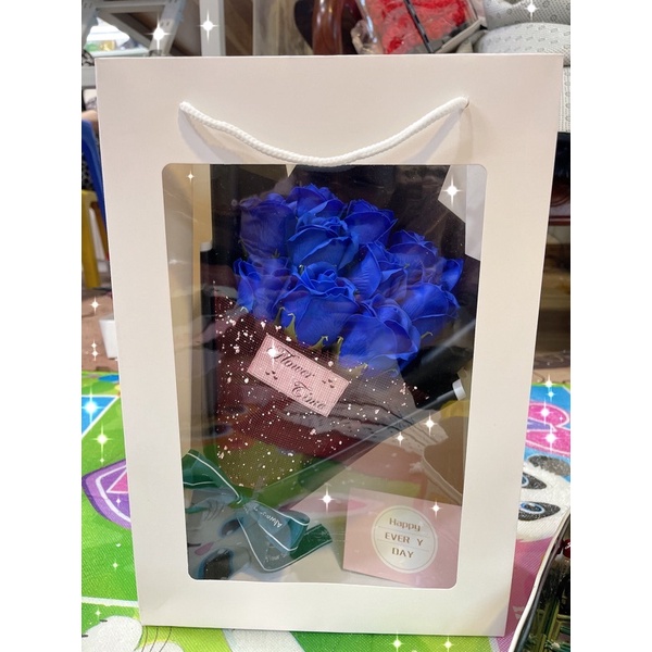 Hoa sáp bó 11b kèm túi thiệp