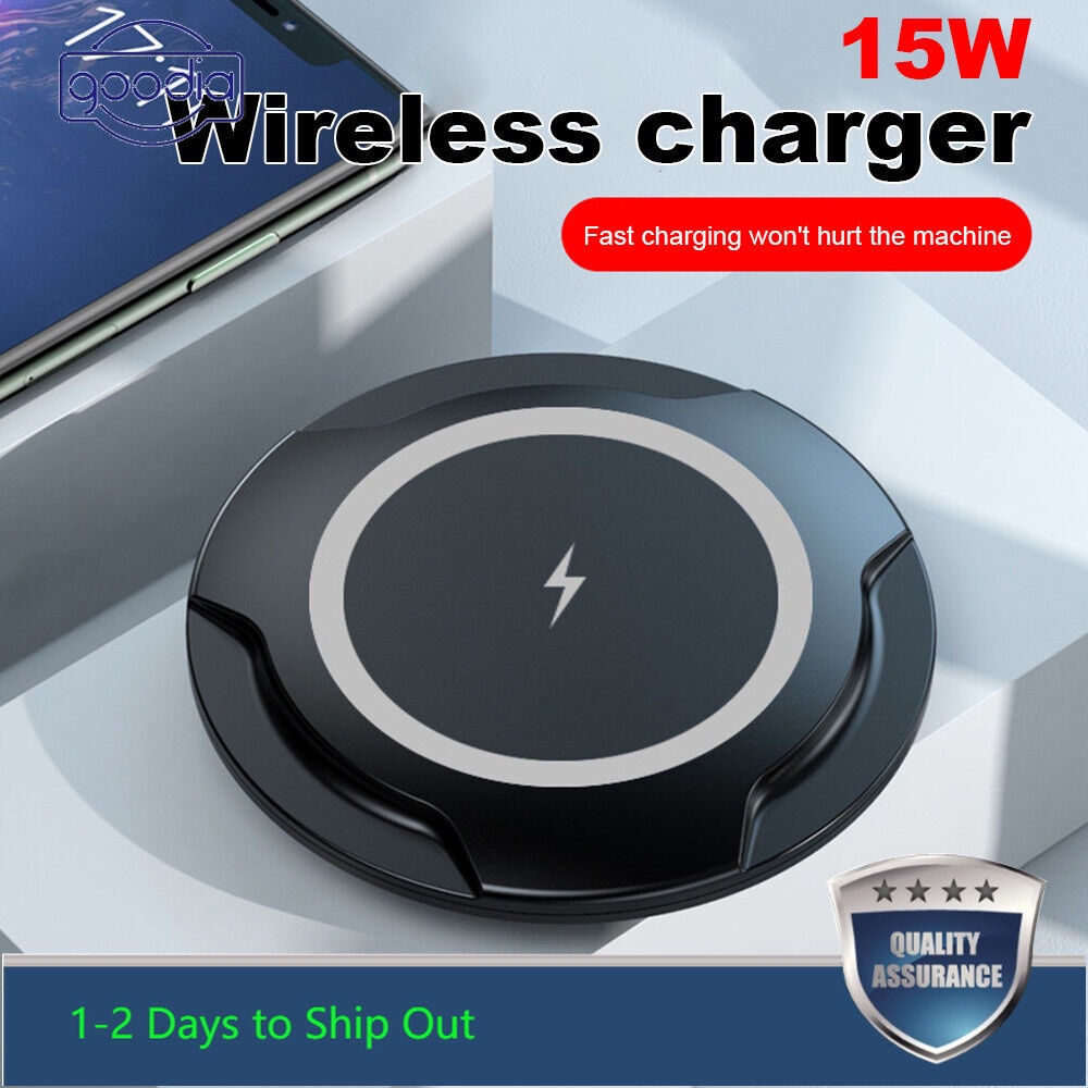 Đệm Sạc Nhanh Không Dây qi 15w Sạc Nhanh Cho Tai Nghe samsung iphone Và Đồng Hồ note