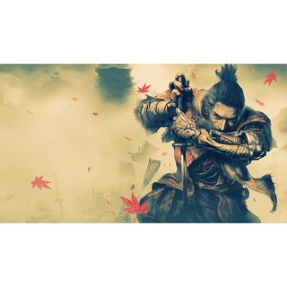 Poster game Sekiro die twice phong cách retro