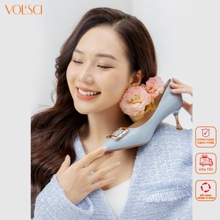 Giày cao gót da bóng 7p gót nhọn công sở cao cấp chính hãng vol'sci gnu430