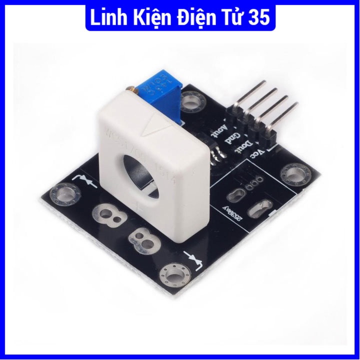 Module cảm biến dòng Hall WCS1700 70A bảo vệ quá dòng ngắn mạch 5VDC,  độ phân giải phát hiện dòng điện: 32MV/A