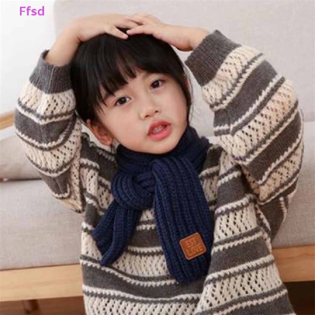 {Ffsd} Khăn Quàng Cổ Đan Len Mềm Mại Giữ Nhiệt Mùa Đông 2022 Cho Bé Trai Và Bé Gái * Bán Chạy